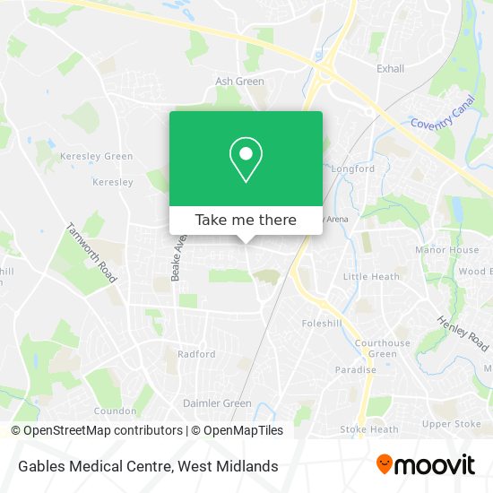 Gables Medical Centre map