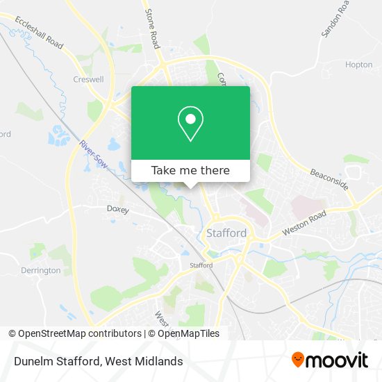 Dunelm Stafford map