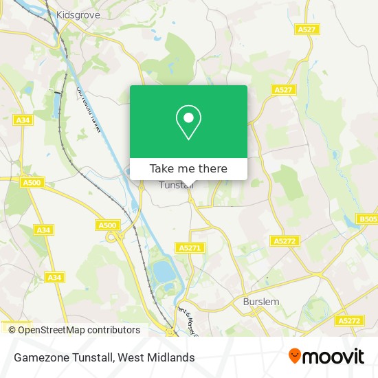 Gamezone Tunstall map