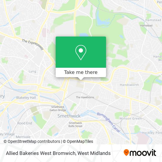Allied Bakeries West Bromwich map