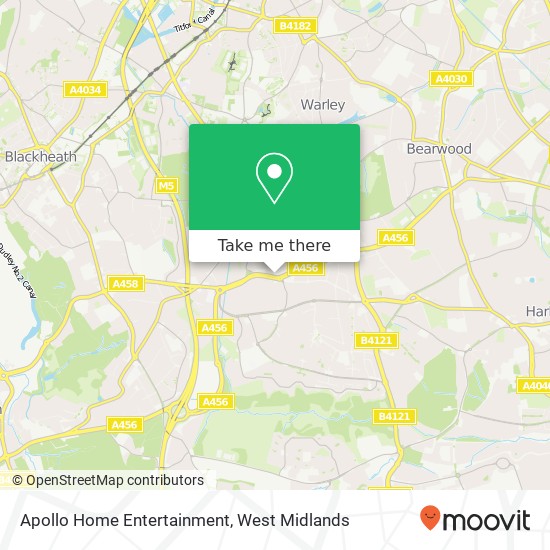 Apollo Home Entertainment, 554 Hagley Road West Quinton Birmingham B68 0BS map