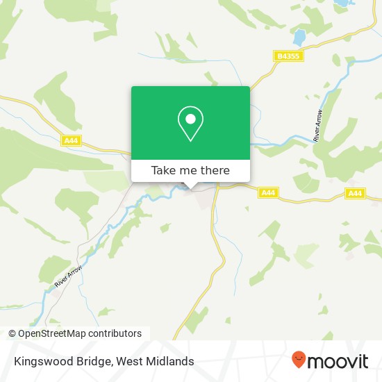 Kingswood Bridge, Kington Kington map