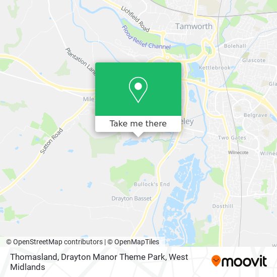Thomasland, Drayton Manor Theme Park map
