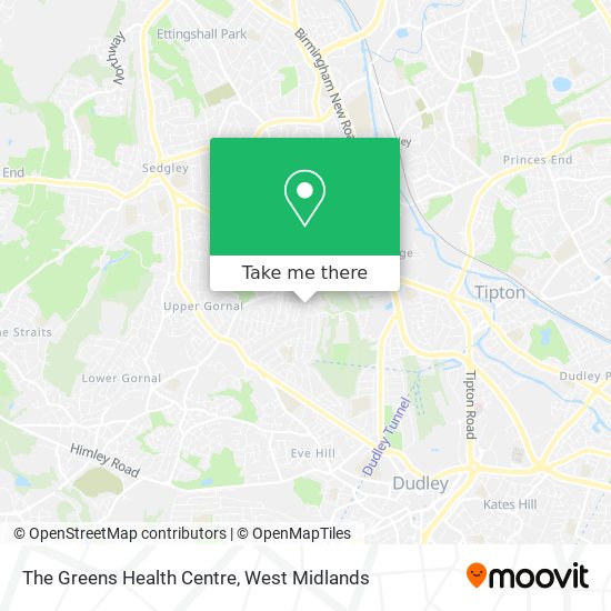 The Greens Health Centre map