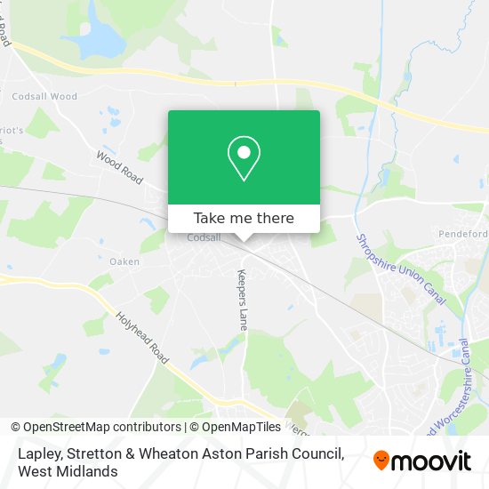 Lapley, Stretton & Wheaton Aston Parish Council map