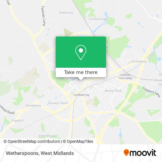 Wetherspoons map