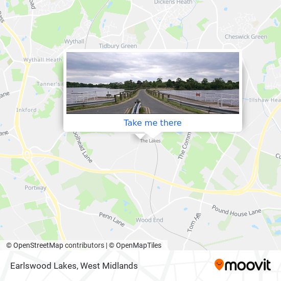 Earlswood Lakes map