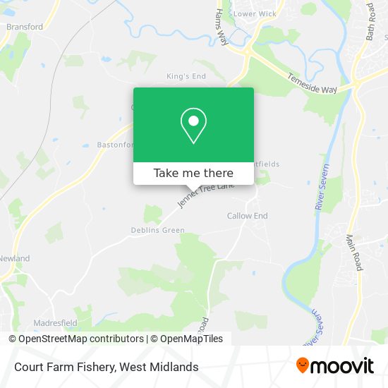 Court Farm Fishery map
