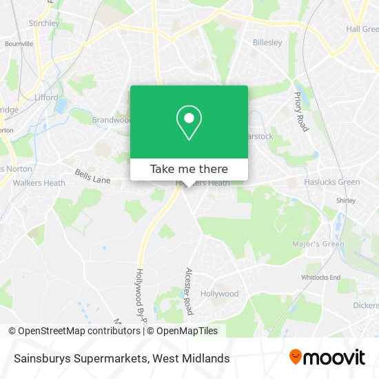 Sainsburys Supermarkets map