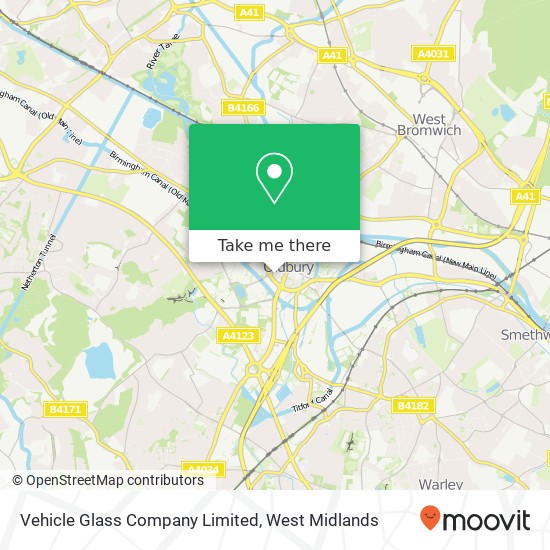 Vehicle Glass Company Limited, Oldbury Oldbury map