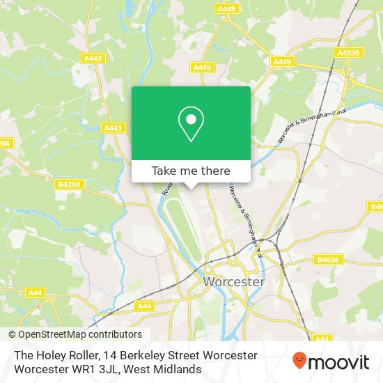 The Holey Roller, 14 Berkeley Street Worcester Worcester WR1 3JL map