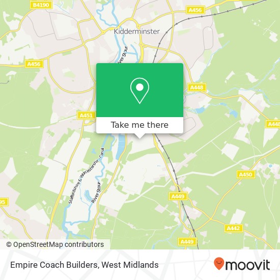 Empire Coach Builders, Rowland Way Kidderminster Kidderminster DY11 7 map