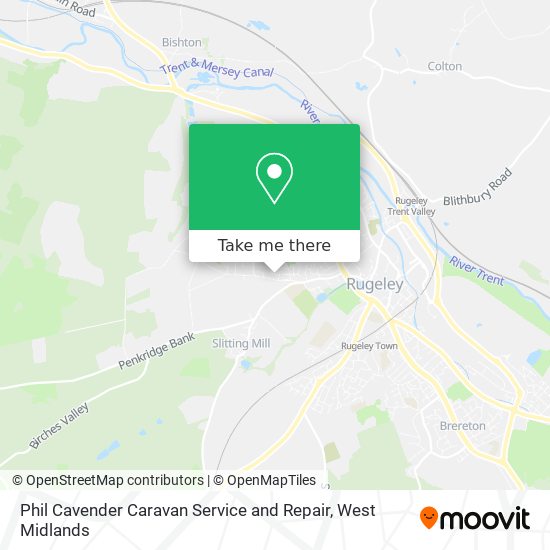 Phil Cavender Caravan Service and Repair map