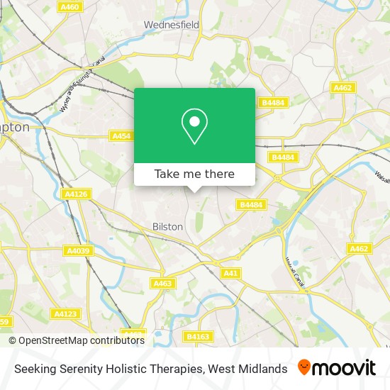 Seeking Serenity Holistic Therapies map