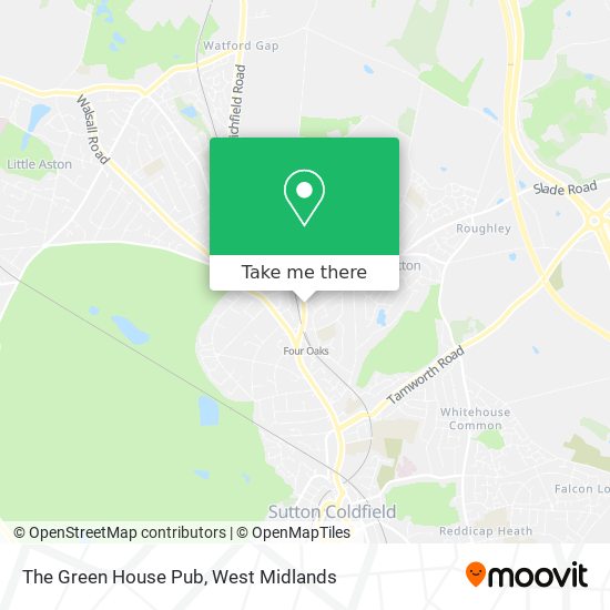 The Green House Pub map