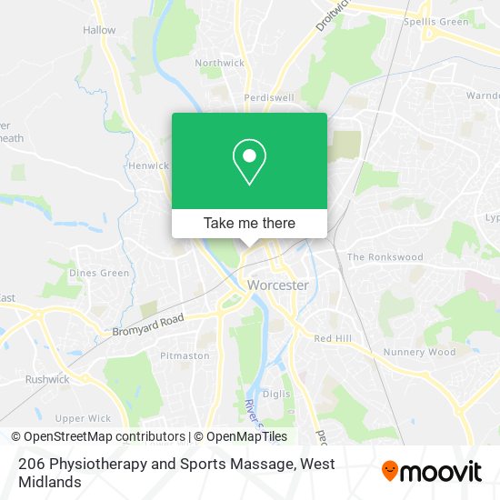 206 Physiotherapy and Sports Massage map
