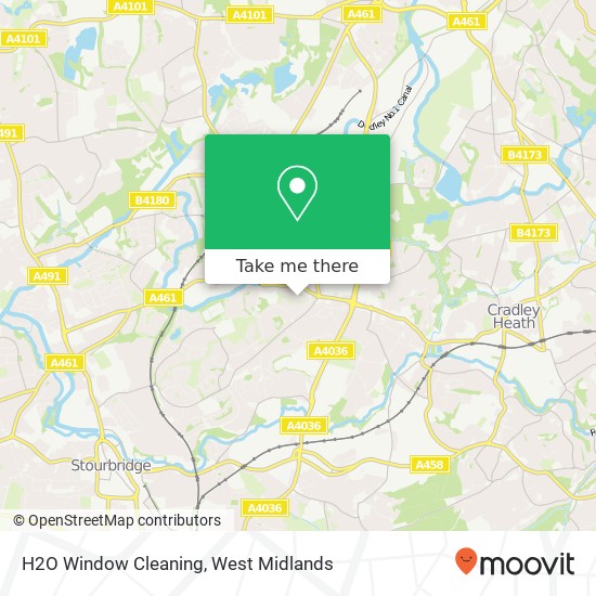 H2O Window Cleaning, Ravensitch Walk Brierley Hill Brierley Hill DY5 2BY map