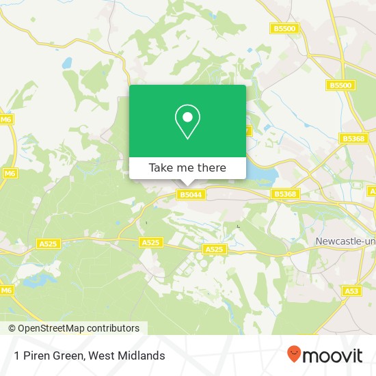1 Piren Green, Silverdale Newcastle map
