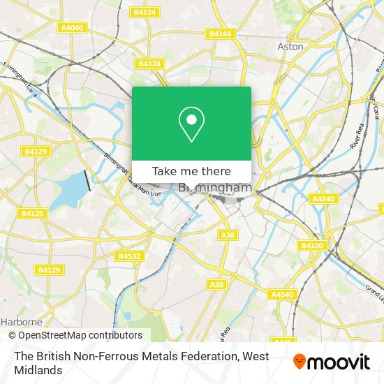 The British Non-Ferrous Metals Federation map