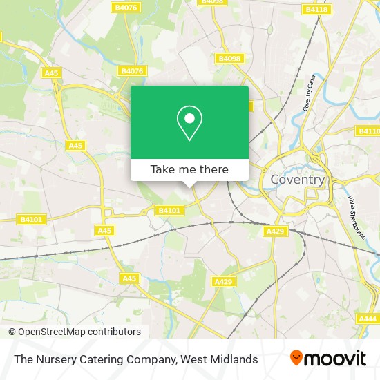 The Nursery Catering Company map