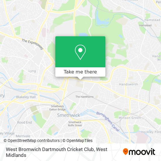 West Bromwich Dartmouth Cricket Club map