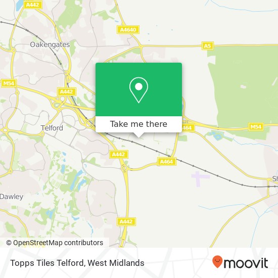 Topps Tiles Telford, Telford Telford map