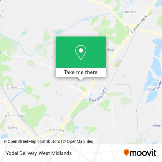 Yodel Delivery map