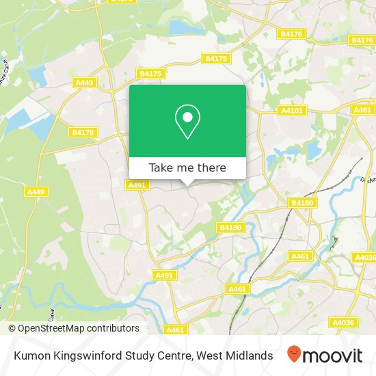 Kumon Kingswinford Study Centre, Bromley Lane Kingswinford Kingswinford DY6 8 map