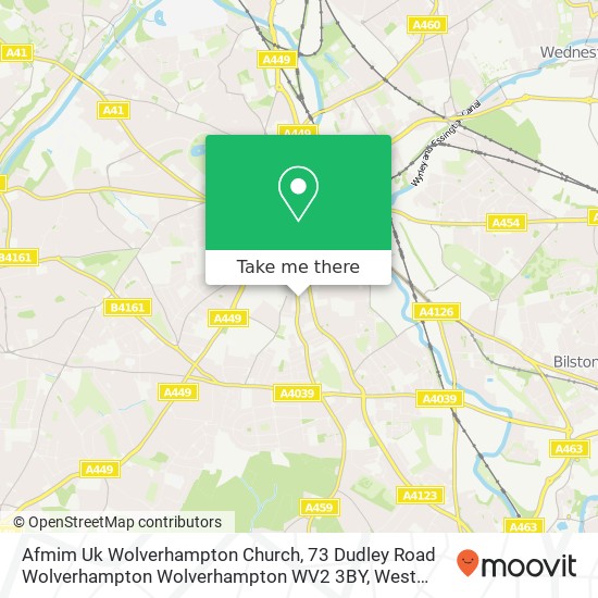 Afmim Uk Wolverhampton Church, 73 Dudley Road Wolverhampton Wolverhampton WV2 3BY map