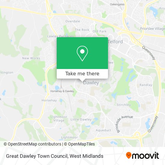 Great Dawley Town Council map