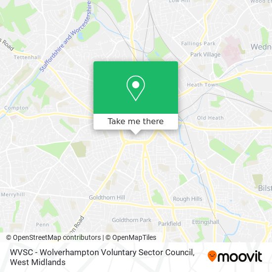 WVSC - Wolverhampton Voluntary Sector Council map