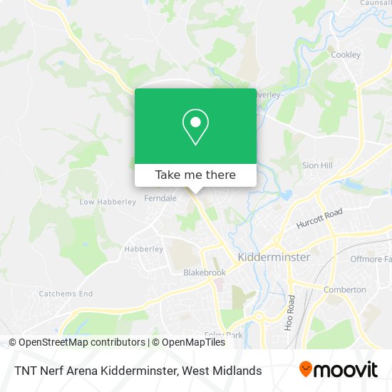 TNT Nerf Arena Kidderminster map