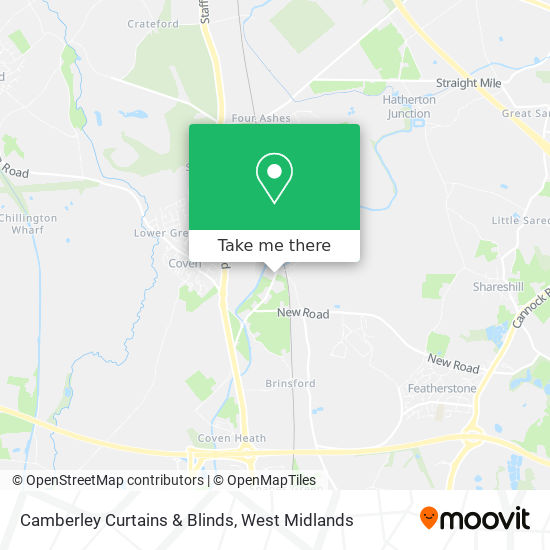 Camberley Curtains & Blinds map