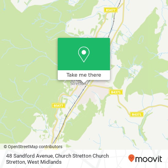 48 Sandford Avenue, Church Stretton Church Stretton map