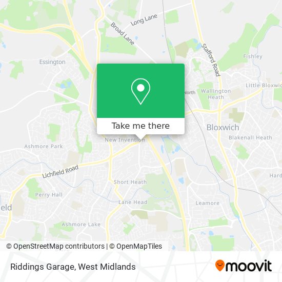 Riddings Garage map