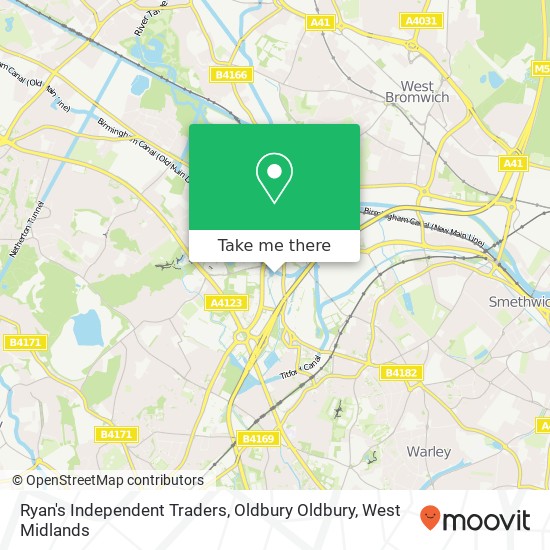 Ryan's Independent Traders, Oldbury Oldbury map