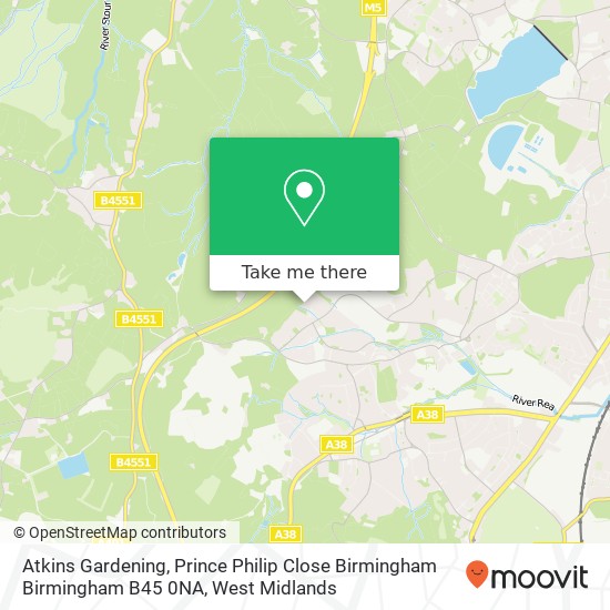 Atkins Gardening, Prince Philip Close Birmingham Birmingham B45 0NA map