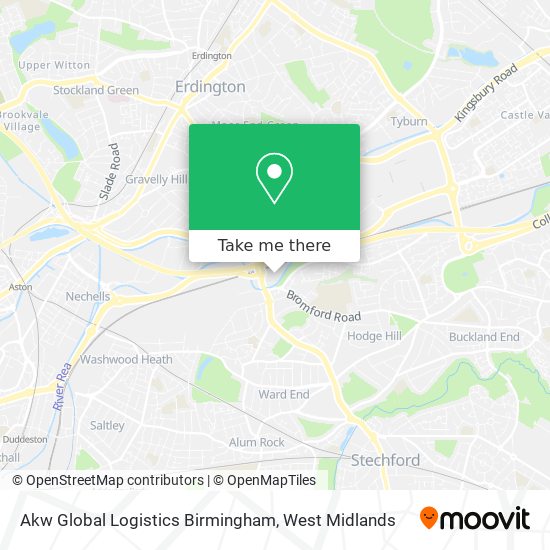 Akw Global Logistics Birmingham map