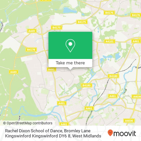 Rachel Dixon School of Dance, Bromley Lane Kingswinford Kingswinford DY6 8 map