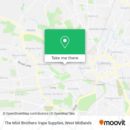 The Mist Brothers Vape Supplies map