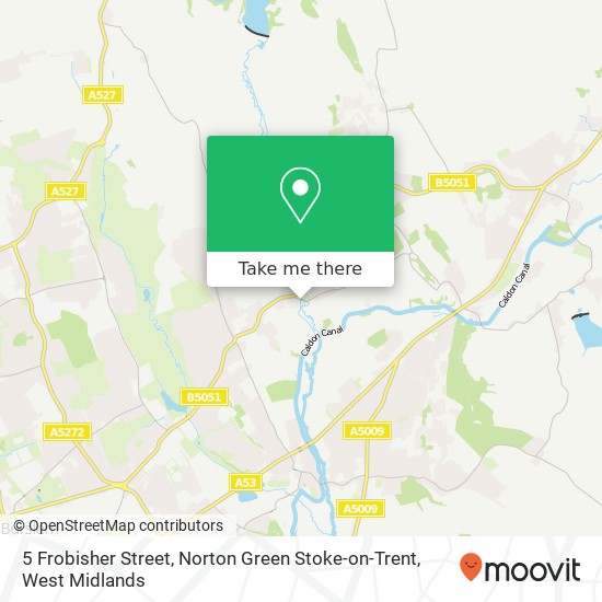 5 Frobisher Street, Norton Green Stoke-on-Trent map