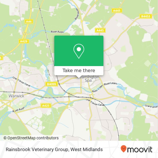 Rainsbrook Veterinary Group, 12 Grove Street Leamington Spa Leamington Spa CV32 5 map