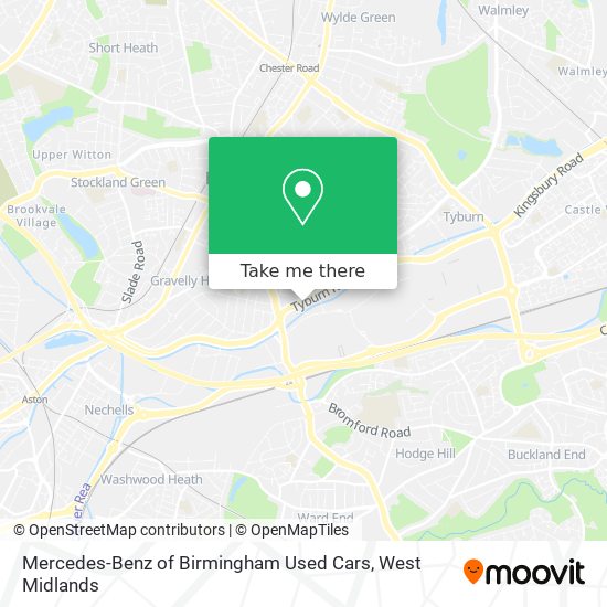 Mercedes-Benz of Birmingham Used Cars map