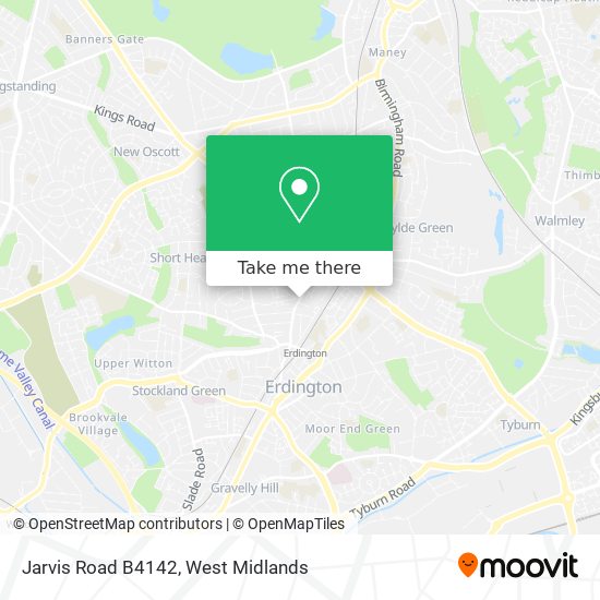Jarvis Road B4142 map