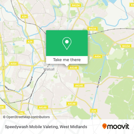 Speedywash Mobile Valeting map