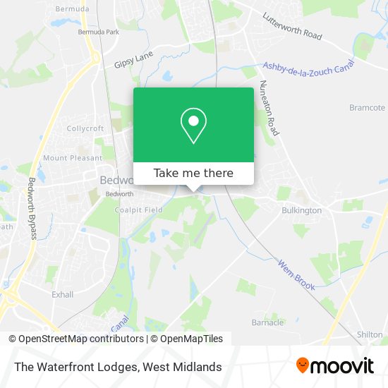 The Waterfront Lodges map
