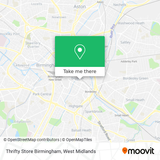 Thrifty Store Birmingham map
