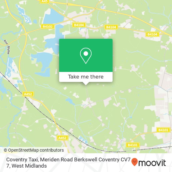 Coventry Taxi, Meriden Road Berkswell Coventry CV7 7 map