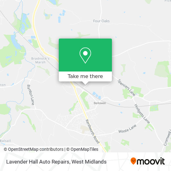 Lavender Hall Auto Repairs map