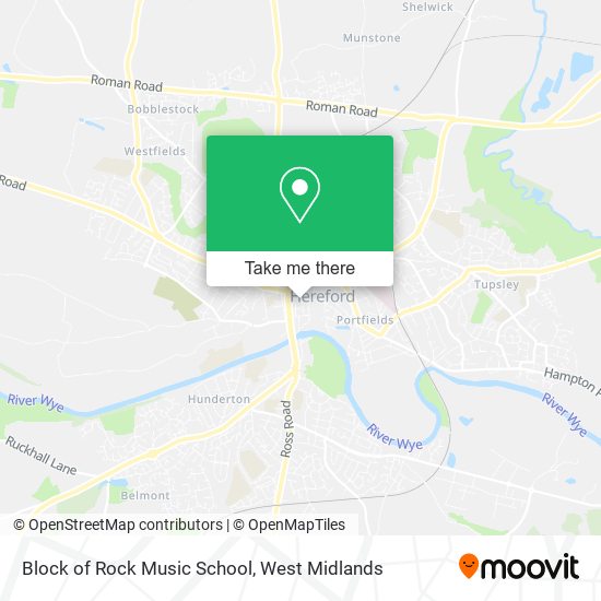 Block of Rock Music School map